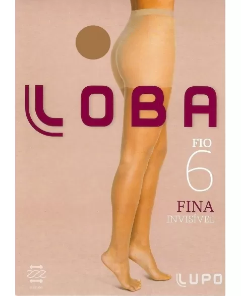 MEIA CALÇA ADULTO FIO 6 FINA INVISIVEL LOBA PO DE ARROZ TAM P 5870