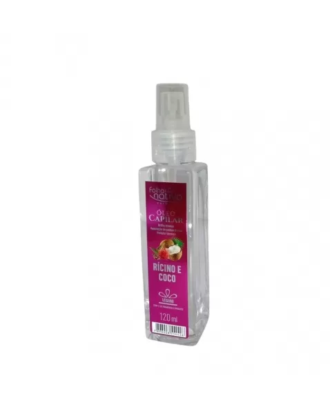 OLEO CAPILAR FOLHA NATIVA RICINO E COCO 120ML