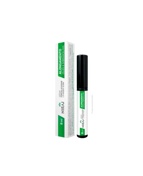 SERUM P/ ALONGAMENTO CILIOS E SOBRANCELHAS RICINO E JOJOBA NIRAJ 8ML