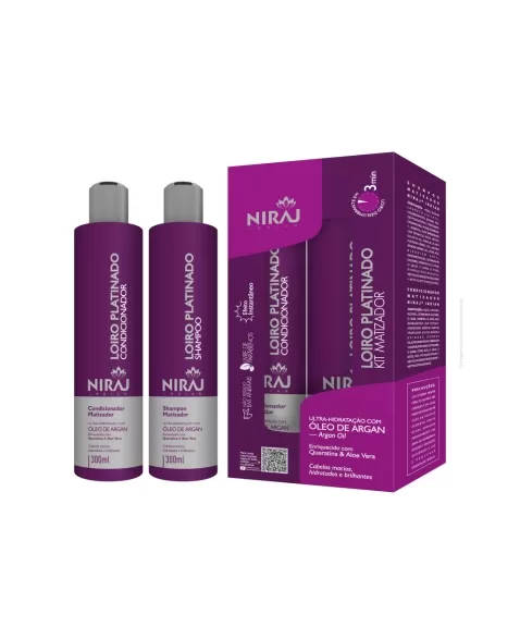 KIT SHAMPOO + CONDICIONADOR MATIZADOR NIRAJ 300ML