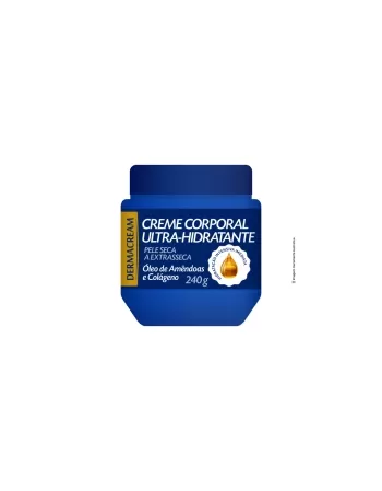 CREME CORPORAL ÓLEO AMÊNDOAS E COLÁGENO DERMACREAM 240G