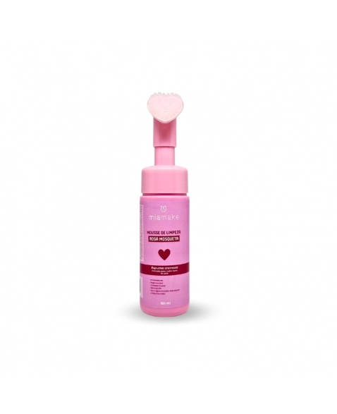 MOUSSE DE LIMPEZA CORACAO ROSA MOSQUETA MIA MAKE 150ML