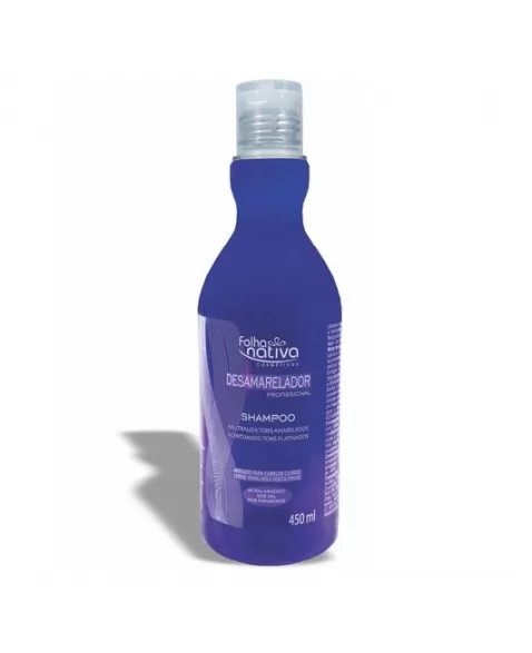 SHAMPOO DESAMARELADOR SEM SAL FOLHA NATIVA 450ML