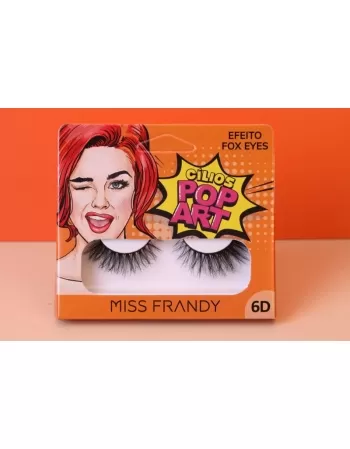 CÍLIOS POP ART EFEITO FOX EYES MISS FRANDY C21-0813 - 1 PAR