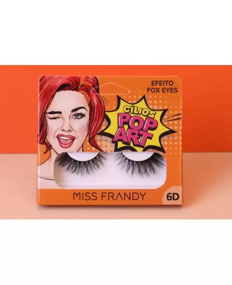 CÍLIOS POP ART EFEITO FOX EYES MISS FRANDY C21-0813 - 1 PAR