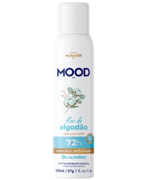 ANTITRANSPIRANTE AEROSSOL FLOR DE ALGODAO MOOD AEROFLEX 150ML