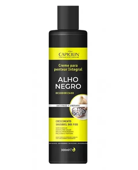 CREME DE PENTEAR INTEGRAL ALHO NEGRO CAPICILIN 300ML