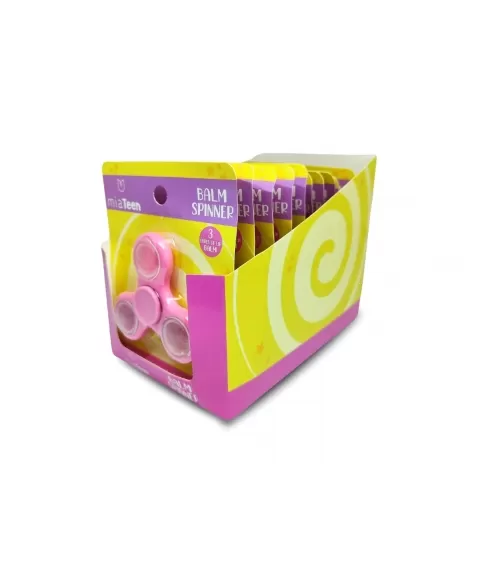 LIP BALM SPINNER TEEN MIA MAKE - DISPLAY C/ 12 UN