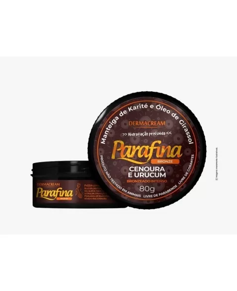 PARAFINA BRONZE INTENSO CENOURA E URUCUM DERMACREAM 80G