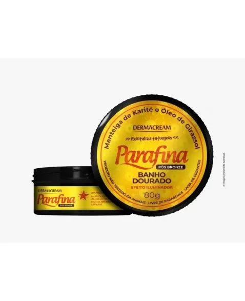 PARAFINA POS BRONZE BANHO DOURADO DERMACREAM 80G