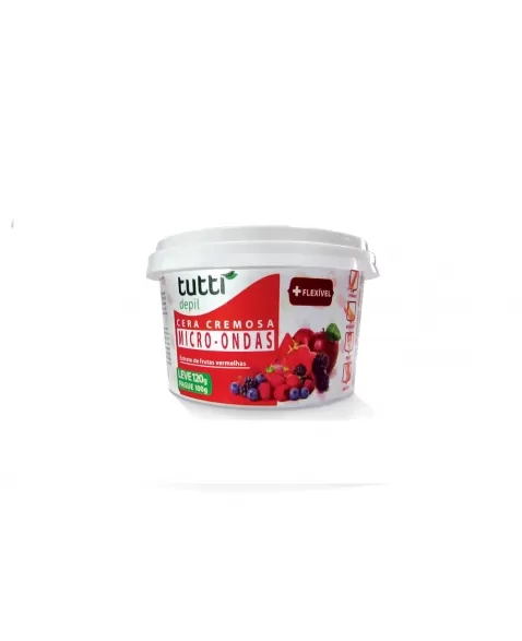 CERA CREMOSA MICRO-ONDAS FRUTAS VERMELHAS TUTTI DEPIL 120G