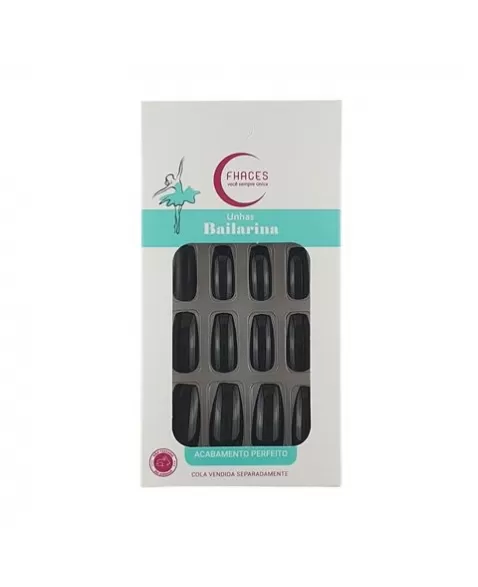 UNHAS FHACES BAILARINA ALL BLACK BA401 - 28UN