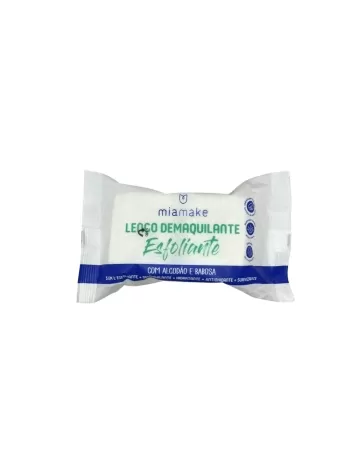 LENÇO DEMAQUILANTE ESFOLIANTE ALGODÃO + BABOSA MIA MAKE