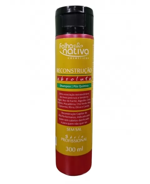 SHAMPOO RECONSTRUÇÃO ABSOLUTA FOLHA NATIVA 300ML