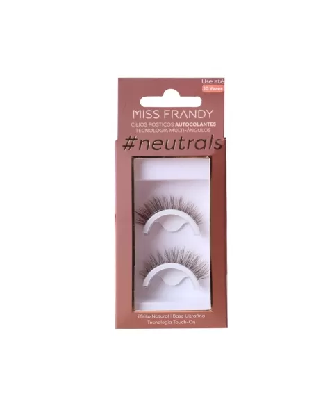 CÍLIOS NEUTRALS EFEITO NATURAL AUTOCOLANTE MISS FRANDY C24-0603 - 1 PAR