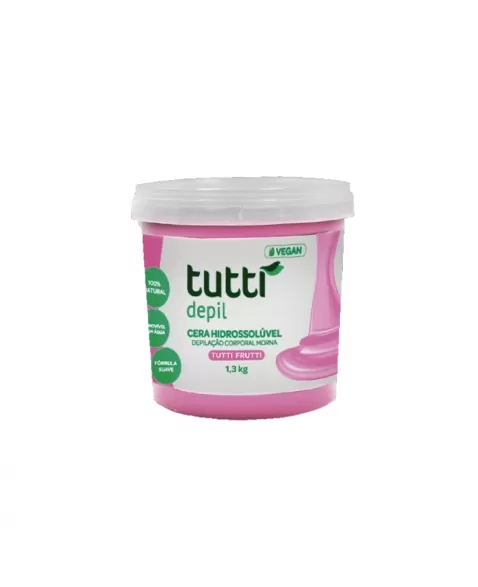 CERA HIDROSSOLUVEL TUTTI FRUTTI TUTTI DEPIL 1,3KG