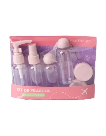 KIT DE FRASCOS PARA VIAGEM MISS FRANDY 24-0830 COM 06 UNIDADES