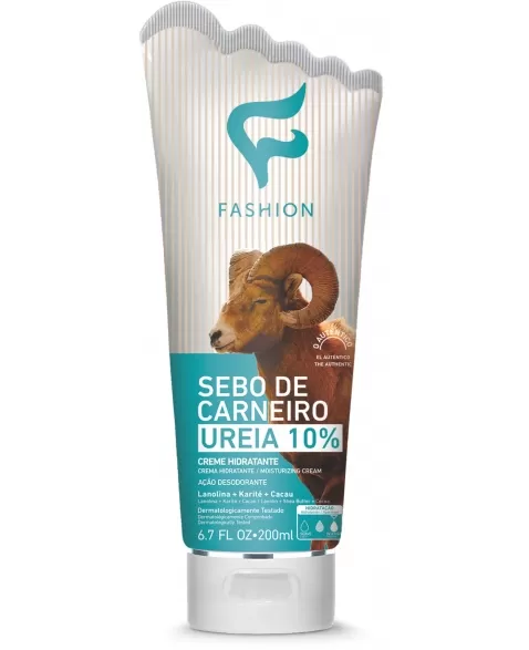 CREME HIDRATANTE SEBO DE CARNEIRO URÉIA 10% FASHION 200ML