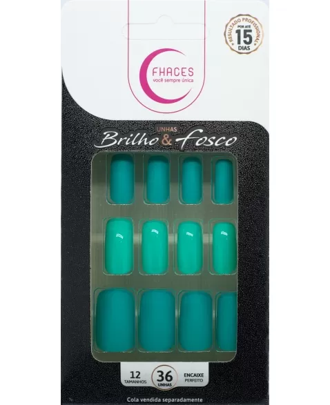 UNHAS FHACES BRILHO E FOSCO AZUL PISCINA U4030 - 36 UN