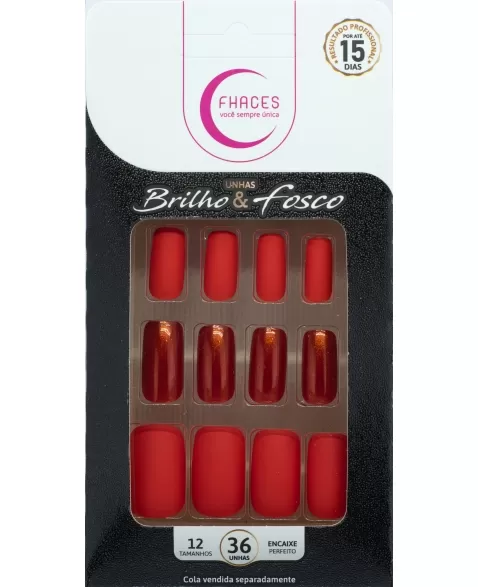 UNHAS FHACES BRILHO E FOSCO LARANJA U4034 - 36 UN