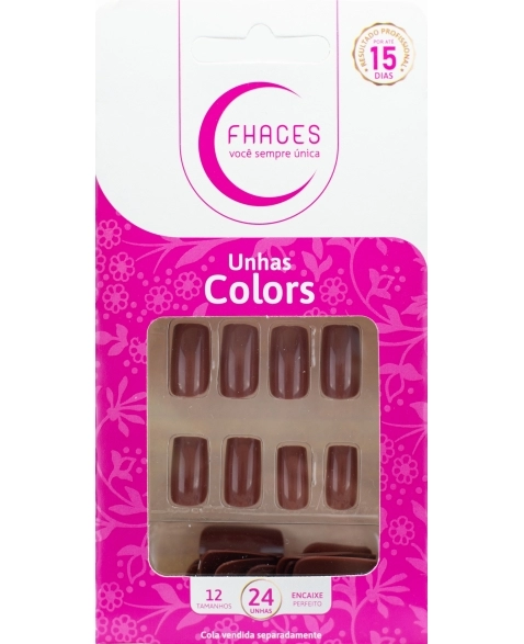 UNHAS FHACES COLORS CALDA DE CHOCOLATE U3070 - 24UN