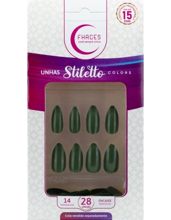 UNHAS FHACES STILETTO COLORS VERDE MILITAR UE1302 - 28UN