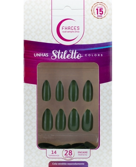 UNHAS FHACES STILETTO COLORS VERDE MILITAR UE1302 - 28UN