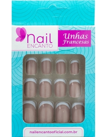 UNHAS NAIL ENCANTO FRANCESA NUDE NE512 - 24 UN