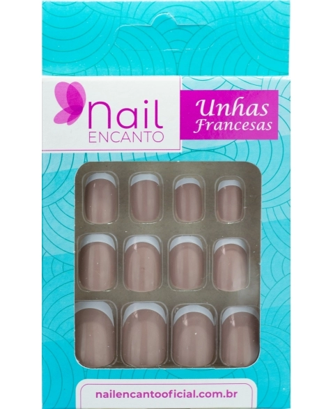 UNHAS NAIL ENCANTO FRANCESA NUDE NE512 - 24 UN