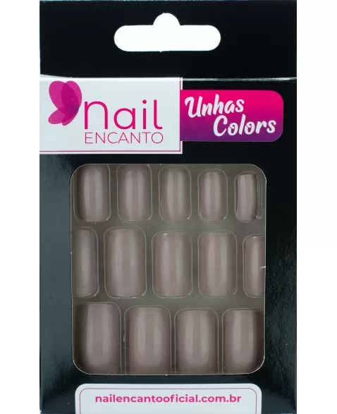 UNHAS NAIL ENCANTO COLORS LONGA NUDE NE521 - 24 UN